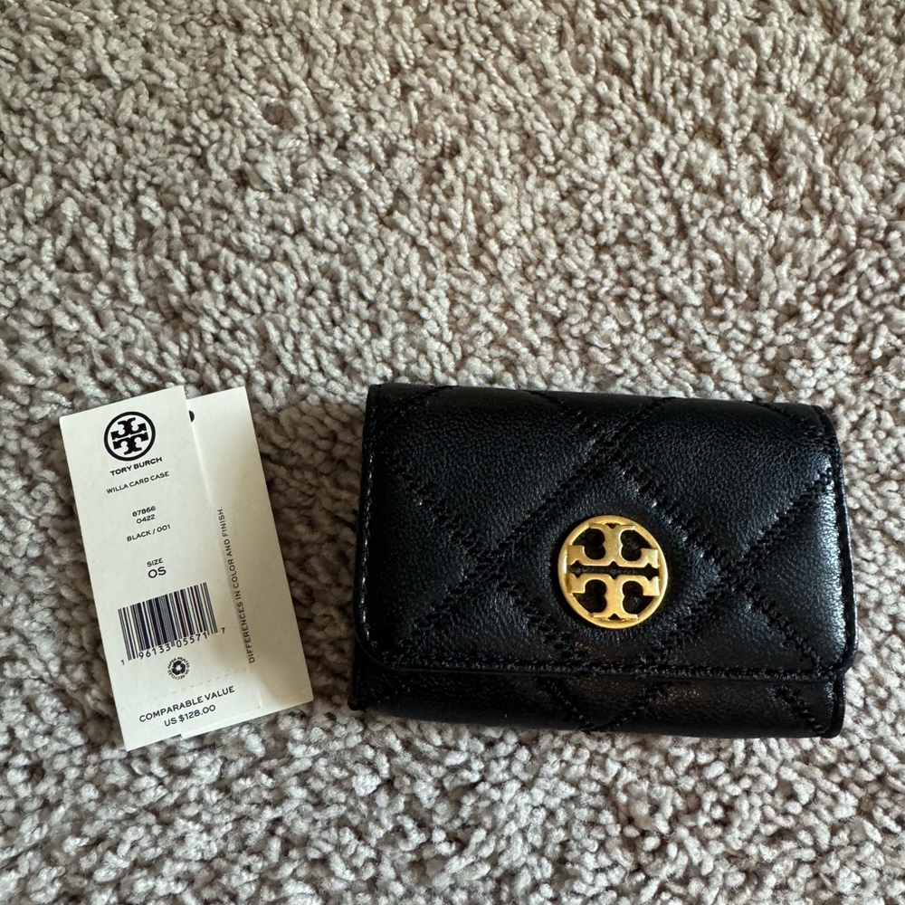 Tory Burch Black Quilted Wallet